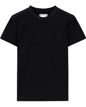 WOOYOUNGMI Floral Back-Print T-Shirt - Black