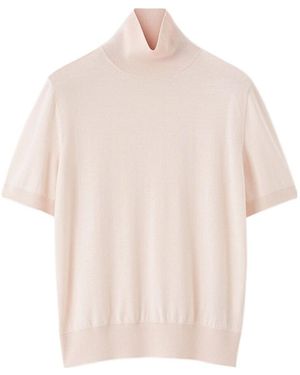 Loro Piana Short-Sleeved Turtleneck Jumper - Natural