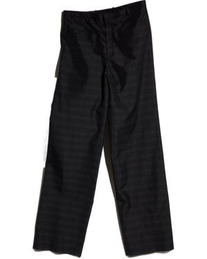 Gucci Loose Fit Prince Of Wales Pants - Black