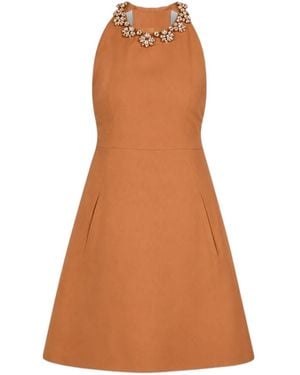 Valentino Sleeveless Dress - Brown