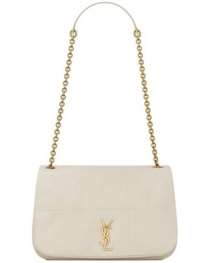 Saint Laurent Jamie 4.3 Logo Plaque Shoulder Bag - White