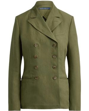 Ralph Lauren Double-Breasted Blazer - Green