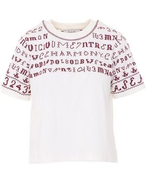 Sea Broderie Anglaise Ruffle Trim Blouse - White