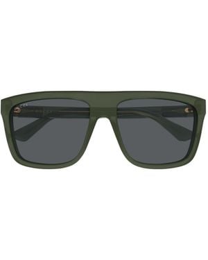 Gucci Sign Rectangle Sunglasses - Multicolor