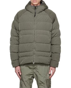 C.P. Company Padded Zipped Down Jacket - Grey