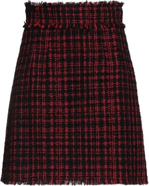 Dolce & Gabbana Checked Flared Skirt - Purple