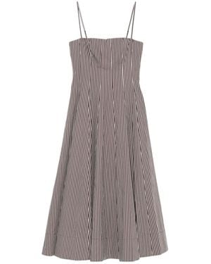 STAUD Wylie Sleeveless Midi Dress - Grey