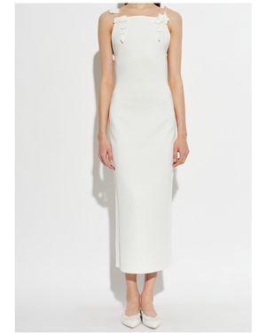 Cult Gaia Giuliana Crochet-Floral Backless Dress - White