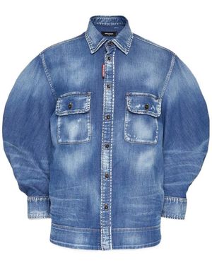 DSquared² Buttoned Denim Shirt - Blue