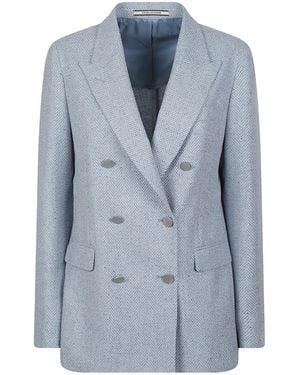 Tagliatore Long-Sleeve Blazer - Blue
