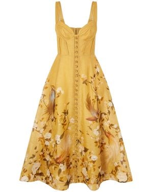 Zimmermann Printed Dress - Yellow