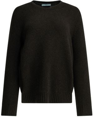 Prada Long-Sleeve Knit Top - Black