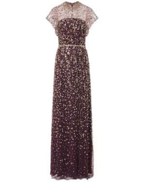 Jenny Packham Sequined Gown - Purple