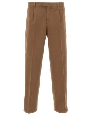 Briglia 1949 Marguttad Pleated Trousers - Brown