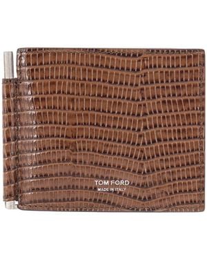Tom Ford Bi-Fold Wallet - Brown