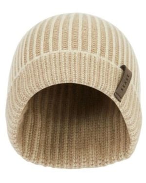 Sease Ribbed Cashmere Hat - Natural