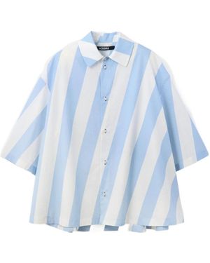 Jacquemus The Triangle Short-Sleeved Shirt - Blue