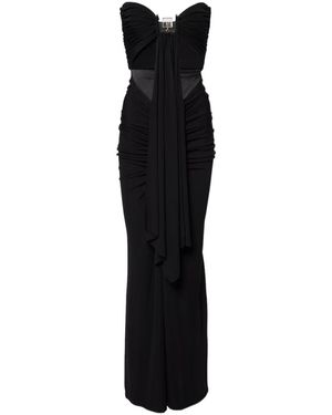 Christopher Esber Disconnect Stone Gown - Black