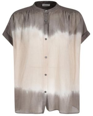 Roberto Collina Round-Neck Buttoned Shirt - Grey
