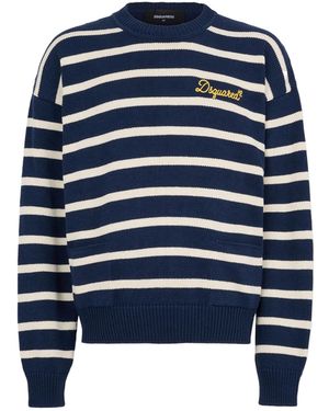 DSquared² Round-Neck Knitwear - Blue