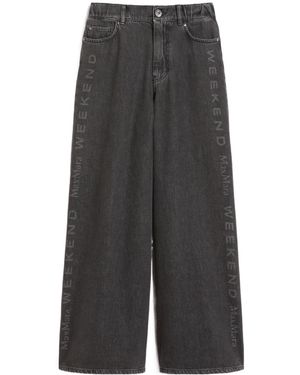 Weekend by Maxmara Wkdvortice Wide Leg Jeans - Gray