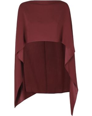 Alberta Ferretti Round-Neck Shawl - Red