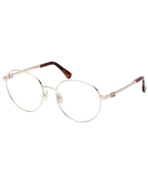 Max Mara Round-Frame Glasses - White
