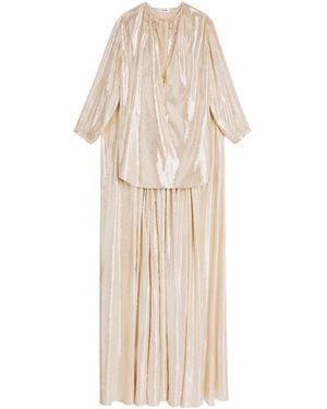Celine Cape Mini Dress - Natural