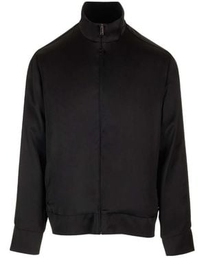 Valentino Zip-Up High Neck Jacket - Black