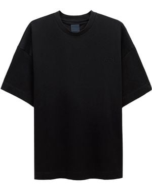 Juun.J Print-Detail T-Shirt - Black