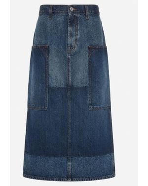 Gucci Denim Midi Skirt - Blue