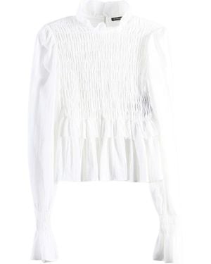 Ann Demeulemeester Sasa Long-Sleeved Ruffled Cover-Up - White