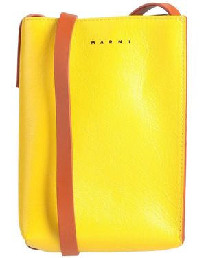 Marni Two Tone Cross-Body Bags - Yellow