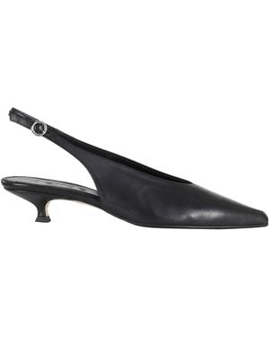 Aeyde Camilla Pointed Toe Slingback Pumps - Brown