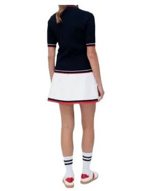 Sporty & Rich Mila Pleated Mini Skirt - White