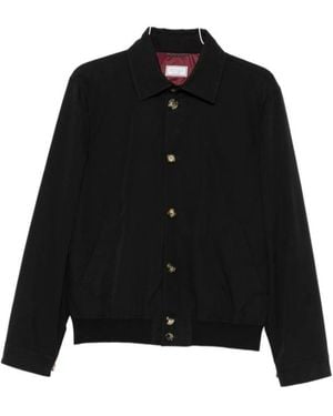 Brunello Cucinelli Button-Fastening Bomber Jacket - Black