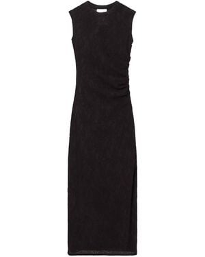 Stella McCartney Sleeveless Crewneck Lace Midi Dress - Black