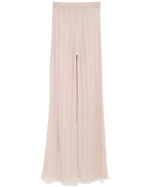 Jil Sander Ribbed-Knit Pants - Pink