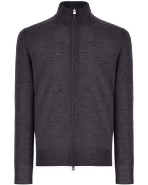 Canali Full-Zip Cardigan - Blue