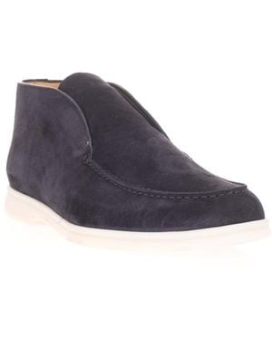 Loro Piana Open Walk Ankle Boots - Blue