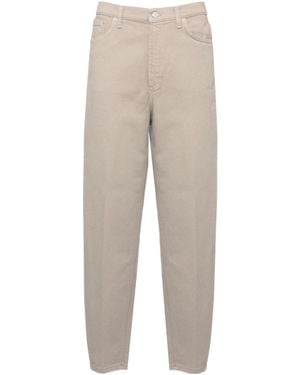 Dondup High-Rise Tapered Pants - Natural