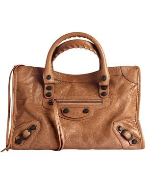 Balenciaga Le City Small Tote Bag - Brown