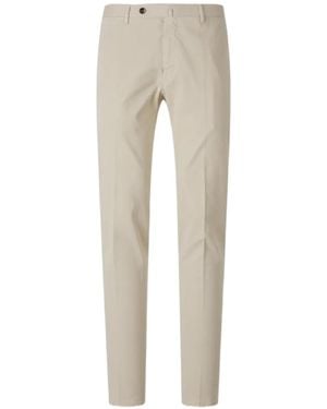 Pt Pantaloni Straight-Leg Trousers - Natural