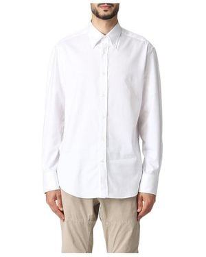 Brunello Cucinelli Regular Fit Button-Up Shirt - White