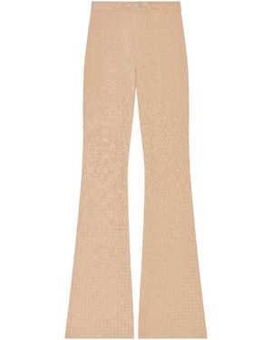 Givenchy 4G Jacquard Flared Trousers - Natural