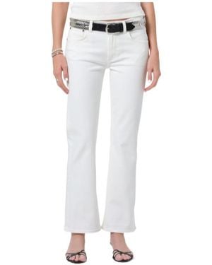 Citizens of Humanity Logo-Patch Jeans - White