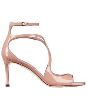 Jimmy Choo Patent Leather High-Heeled Sandals - Pink
