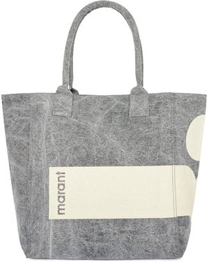 Isabel Marant Yenky Logo Tote Bag - White