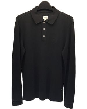 Armani Collezioni Logo Lapel Polo Shirt - Black