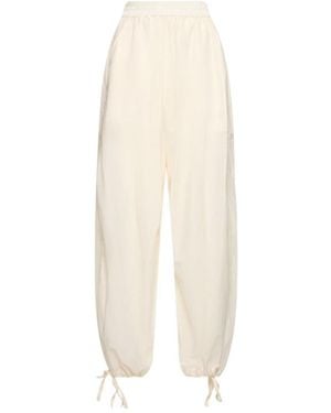 Philosophy Di Lorenzo Serafini Elastic Waist Casual Trousers - White
